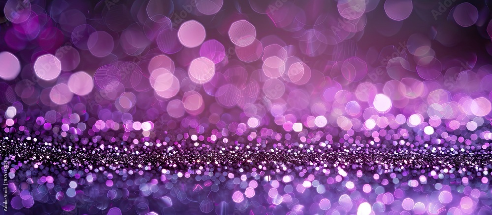 Poster purple glitter background. copy space image. place for adding text and design