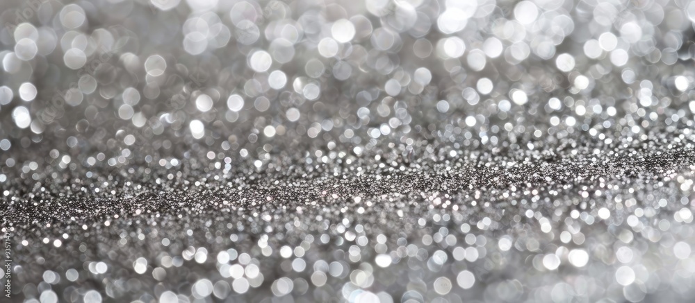 Poster metallic glitter grey background close up view grey paper backdrop glittery background made from wra