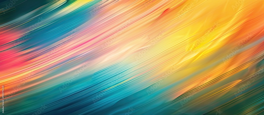 Poster light abstract gradient with a motion blurred background colorful line textures for wallpaper. copy 
