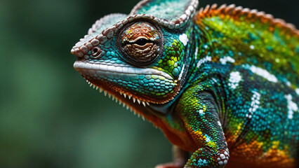 Kameleon w naturalnym środowisku. Generative AI.