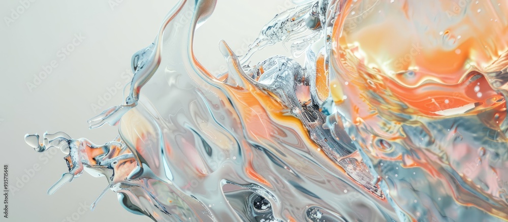 Poster abstract painting. copy space image. place for adding text and design
