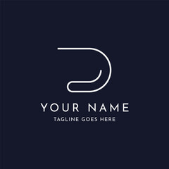 Geometric letter D initial logo template design with a unique and modern concept. Logo for business, business card or identity, brand.