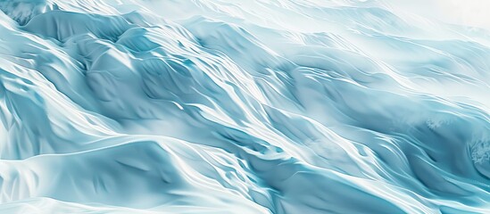 Obraz premium Beautiful winter backdrop featuring a snowy landscape Natural texture of snow Patterns on the snow surface shaped by the wind Expansive panoramic texture for background and design Close up top view w