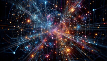 Fototapeta premium network global imagination