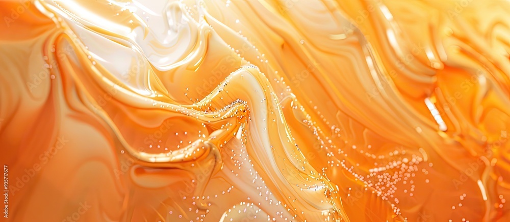 Poster abstract orange backdrop orange hued texture pastel shades. copy space image. place for adding text 