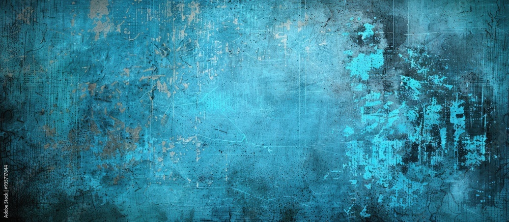 Aufkleber grunge background with a blue canvas texture. copy space image. place for adding text and design