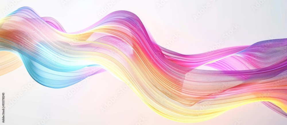 Aufkleber festive backdrop featuring vibrant garlands of candy confetti top view flat lay. copy space image. p