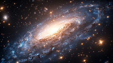 Fototapeta premium Galaxy, a collection of stars visible from Earth. Space exploration and education resources, including images and articles on astronomy and space science.