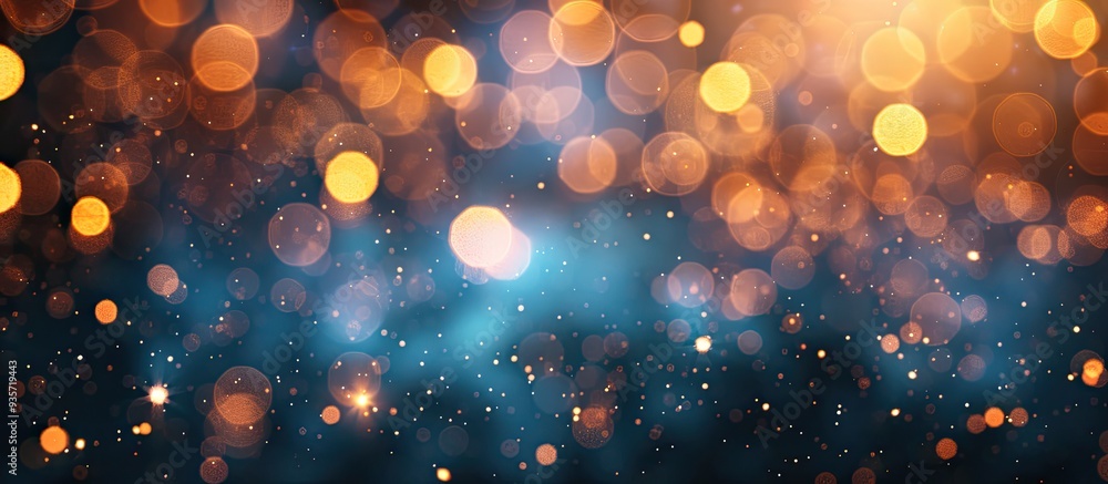 Poster defocused bokeh sparkling lights vintage backdrop celebratory background featuring natural bokeh wit