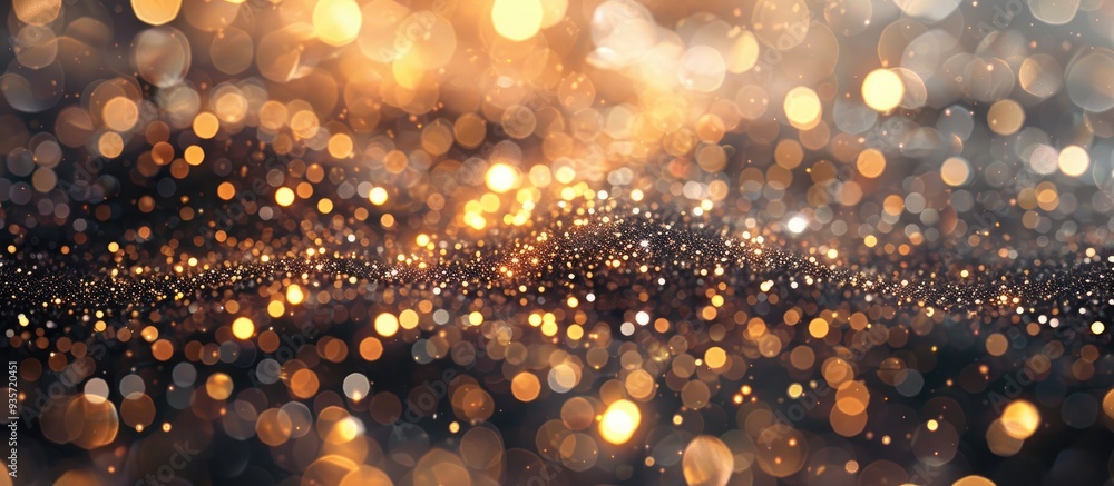 Poster sparkling lights festive backdrop with texture abstract christmas background featuring shimmering br