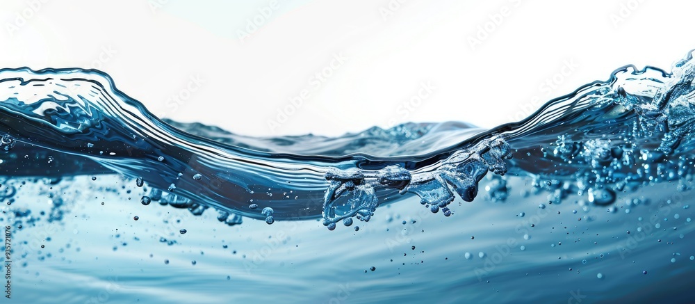 Poster attractive and straightforward background of water. copy space image. place for adding text and desi