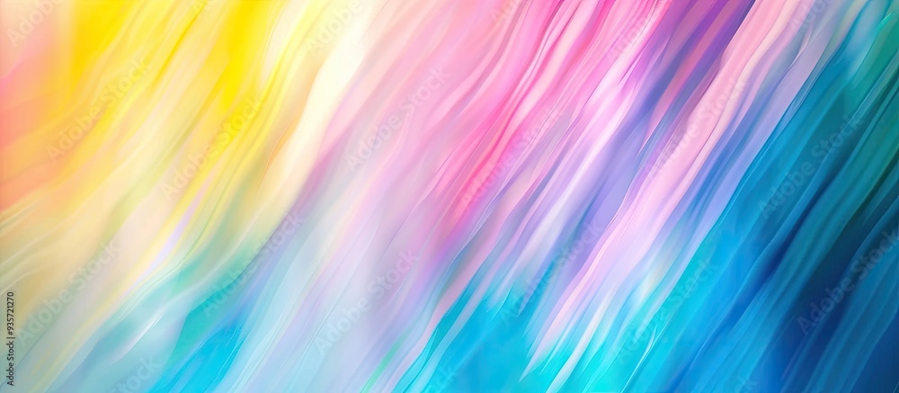 Poster light abstract gradient with a motion blurred background colorful line textures for wallpaper. copy 