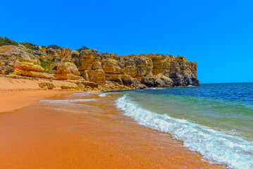 Praia da Coelha in Albufeira, Algarve (Portugal)