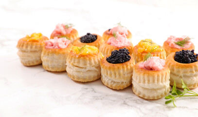 canape, toast,buffet catering or finger food
