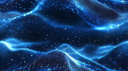 Obraz premium A Blue abstract seamless pattern. - Flat and simple technology background. 