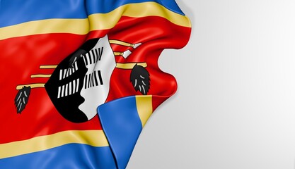 Eswatini flag background 3d image