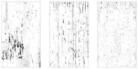 Dust Overlay Distress Grain ,Simply Place illustration over any, Set of Black and white grunge. Distress overlay texture. 
