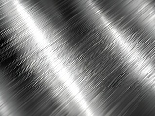 Close-up view of brushed metal surface highlighting light reflections and texture in a workshop setting