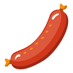 Sausage icon. Simple illustration of sausage