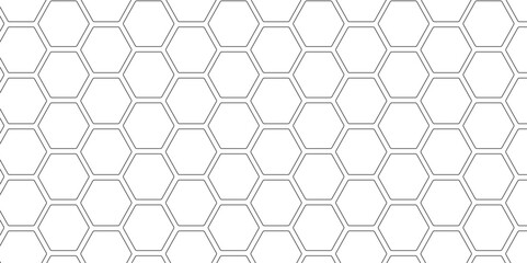  On a white sheet of geometric hexagonal figures in the form of honeycombs. Texture or background, The graphic design element and abstract geometric background.