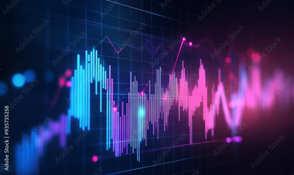 Poster changes in lines in the graph, and rising lines in the bar chart