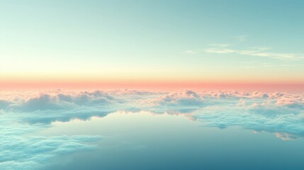 Naklejka premium Serene Sky Above Clouds