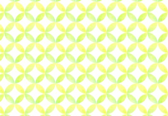 水彩の和柄　七宝柄