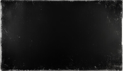 Black and white grunge texture with white scratches and dust particles.