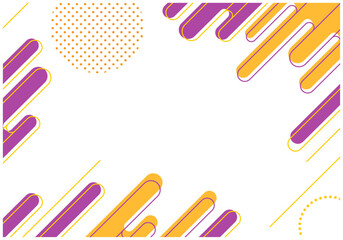 ハロウィン秋フレームポップな背景16の2