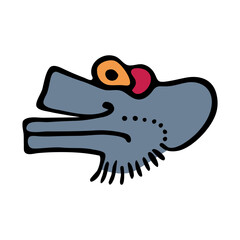 Tribal animal style Mexican design