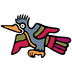 Tribal animal style Mexican design