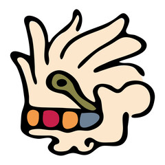 Tribal animal style Mexican design