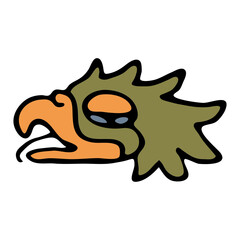 Tribal animal style Mexican design