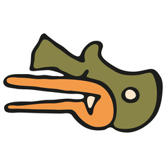 Tribal animal style Mexican design