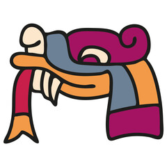 Tribal animal style Mexican design