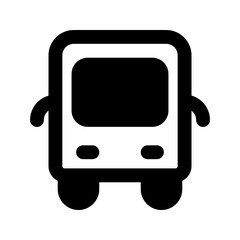 bus glyph icon