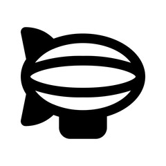 zeppelin glyph icon © dwi