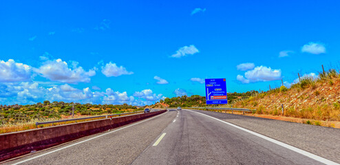 Autoestrada A22 Richtung Lagos in Algarve, Portugal