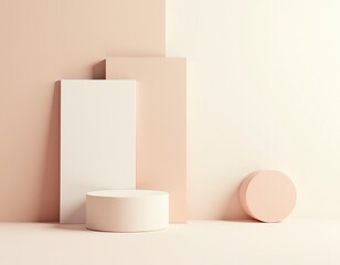 Modern Abstract Painting: Neutral Colors, Open Space, and Balanced Design