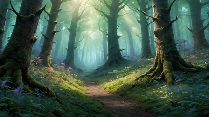Fototapeta premium Fantasy forest