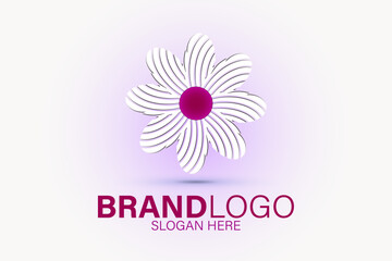 Flower logo design.
