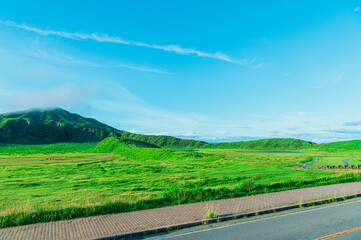 早朝の草千里ヶ浜　熊本 阿蘇