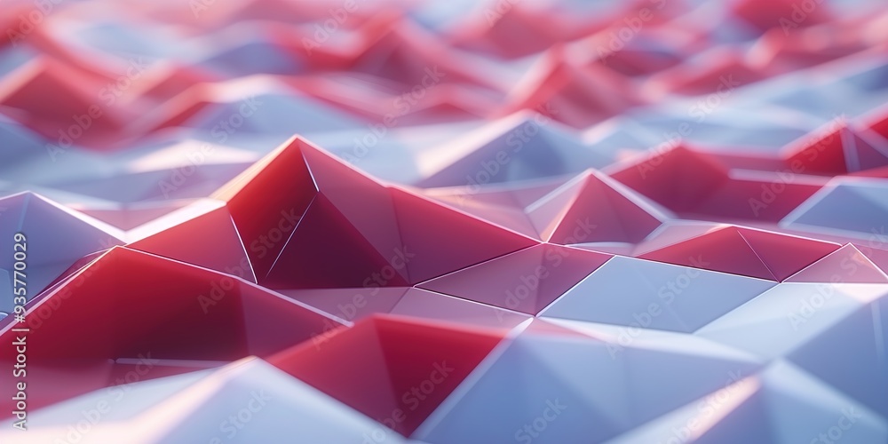 Poster abstract background with triangles