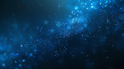 Obraz premium Blue background with particles.