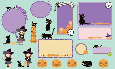 Witch and black cat