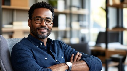 A remote worker sitting in a home office, participating in a virtual team meeting with colleagues from around the world, demonstrating the flexibility and global reach of modern work environments
