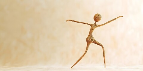 thin creature dancing, ai generated.
