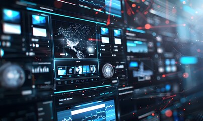 Obraz premium frame video player 3d design or video media player interface. 3d rendering. 