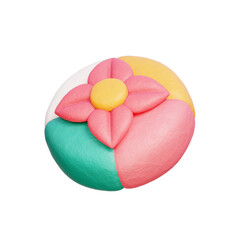 Korean Bag, Korean elements, Asian culture, 3D rendering.