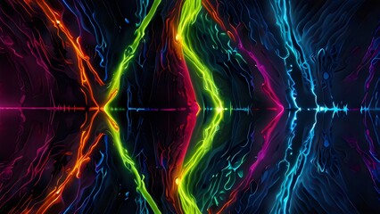 Vibrant abstract background that conveys the energy of an electric pulse.
